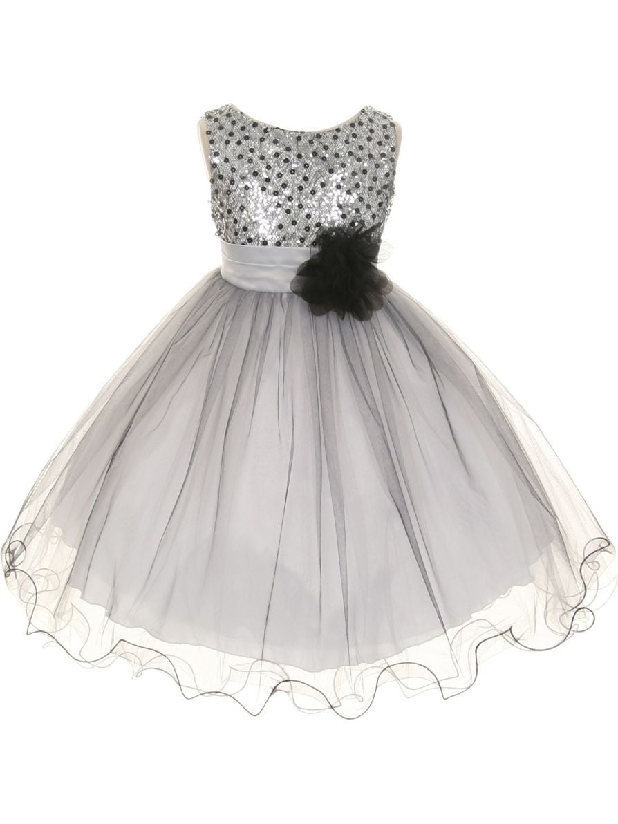 Silver Dresses for Little Girls